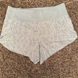 Athleta Blue Athletic Shorts with Elastic Waistband